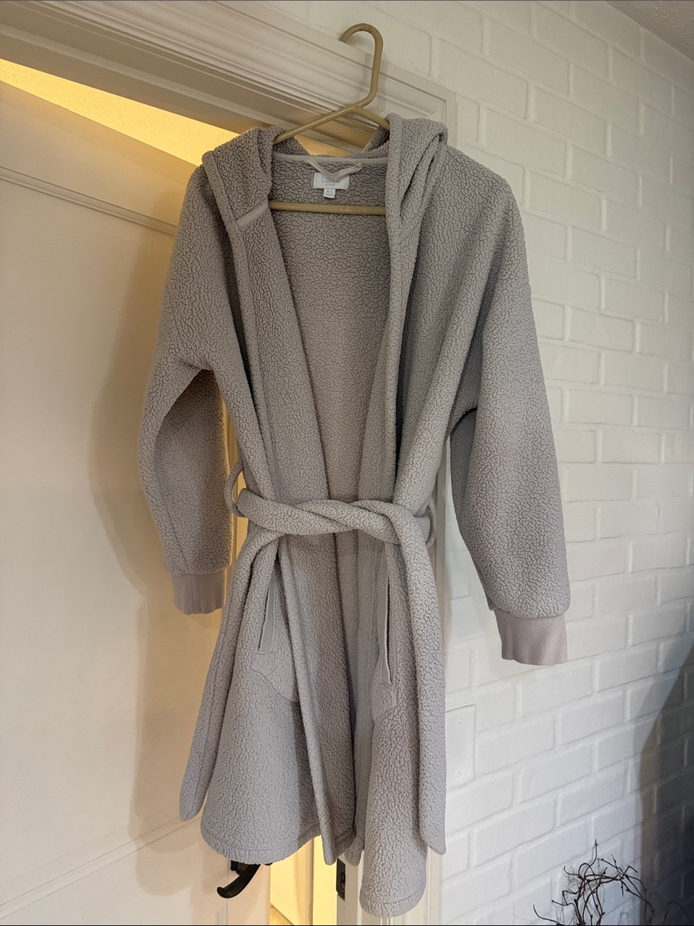 Gap hooded robe